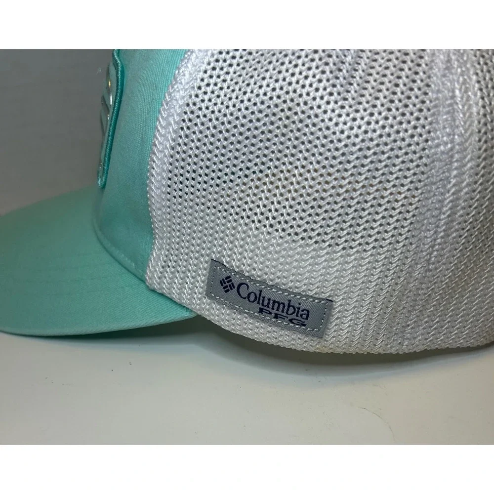 Columbia PFG Mesh Back Trucker Hat Kids Youth O/S Performance Fishing‎ Gear Teal